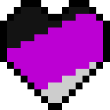 Coração Pixelado Assexual 2
