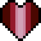 Coração Pixelado Gênero-Rubi
